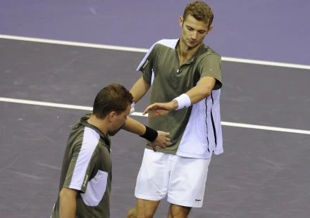 Marcin Matkowski (z lewej) i Mariusz Fyrstenberg