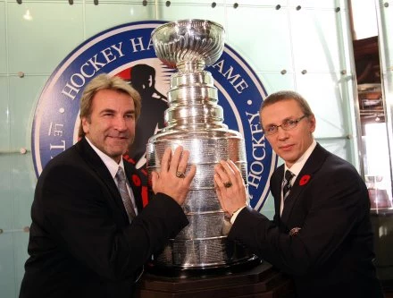 Glenn Anderson i Igor Łarionow