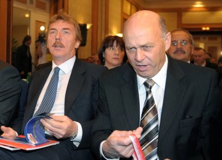 Prezes PZPZN Grzegorz Lato i Zbigniew Boniek Prezes PZPZN Grzegorz Lato i Zbigniew Boniek