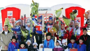 Podium niedzielnych zawodów