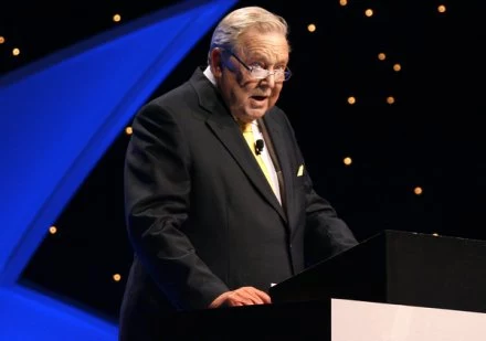 Były prezydent UEFA Lennart Johansson Były prezydent UEFA Lennart Johansson