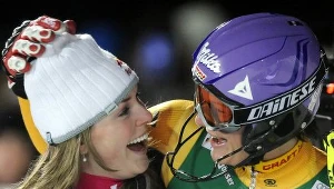 Lindsey Vonn (L) i Maria Reisch