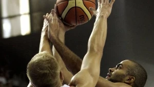Łukasz Koszarek i Tony Parker