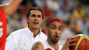Trener reprezentacji Hiszpanii, Sergio Scariolo.