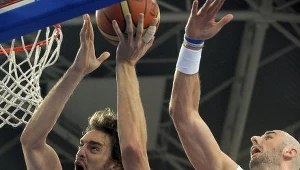 Marcin Gortat i Hiszpan Pau Gasol