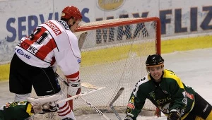 Hokeiści JKH GKS Jastrzębie nie mieli atutów w starciu z Comarch Cracovią, fot: Krystian Góra