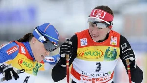 Aino Kaisa Saarinen i Justyna Kowalczyk