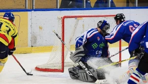 Sanoczanie utrzymali się w Polskiej Lidze Hokejowej. Fot: Tadeusz Bącal