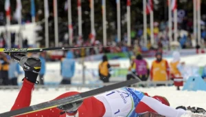 Justyna Kowalczyk i jej bezcenne narty.