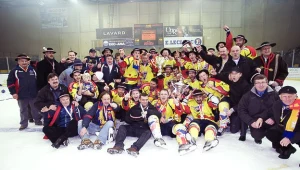 Radość Podhala po zdobyciu tytułu mistrza Polski, fot: Tadeusz Bącal