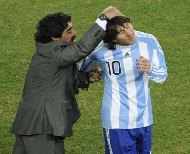 Diego Maradona i Lionel Messi