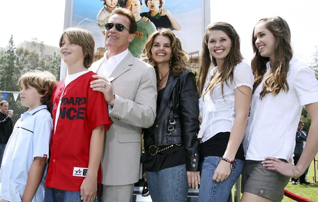 Rodzina w komplecie: Christopher, Patrick, Arnold, Maria, Katherine i Christina