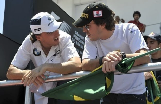 Robert Kubica i Fernando Alonso Robert Kubica i Fernando Alonso