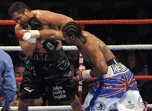 David Haye (z prawej) kontra John Ruiz
