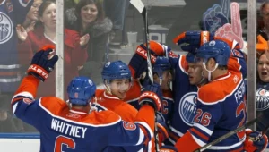 Radość hokeistów Edmonton Oilers