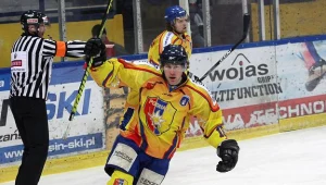 Kelly Czuy w koszulce MMKS Podhala Nowy Targ  fot: Tadeusz Bącal