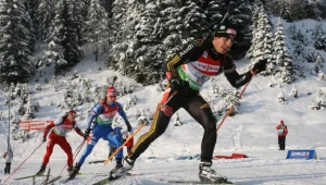 Arnd Peiffer (na czele) był poza konkurencją.