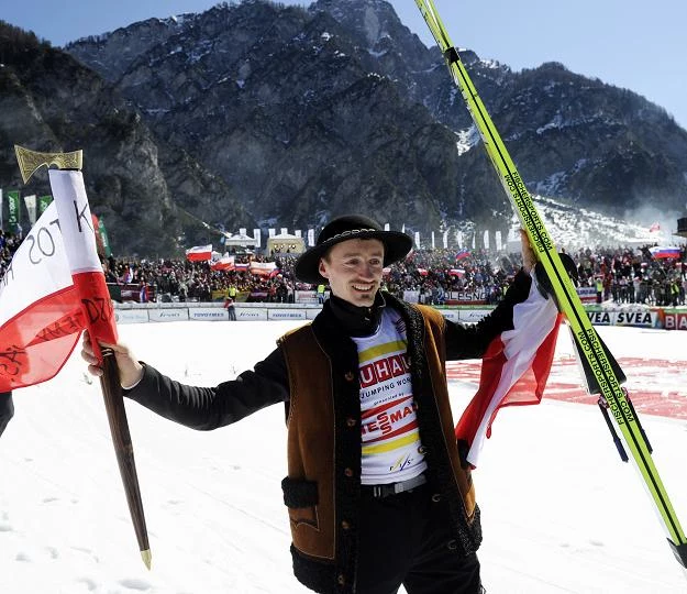 Adam Małysz po ostatnim skoku w Planicy. Fot. Grzegorz Momot. Adam Małysz po ostatnim skoku w Planicy. Fot. Grzegorz Momot.