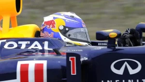 Niemiec Sebastian Vettel z teamu Red Bull-Renault