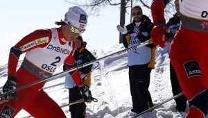 Marit Bjoergen na trasie