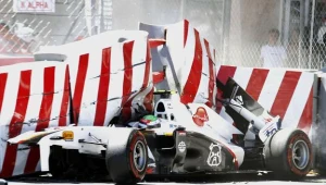 Sergio Perez miał poważny wypadek podczas kwalifikacji do Grand Prix Monako