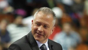 Trener reprezentacji Polski Dariusz Maciejewski.