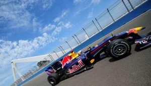 Sebastian Vettel na torze w Walencji