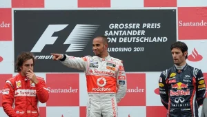 Lewis Hamilton był najszczęśliwszym człowiekiem na Nuerburgringu po zakończeniu GP Niemiec