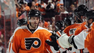 Czech Jaromir Jagr w barwach Philadelphia Flyers