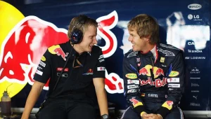 Tommi Parmakoski i Sebastian Vettel/fot. Mark Thompson