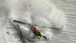 Upadek Toma Hilde na skoczni w Oberstdorfie