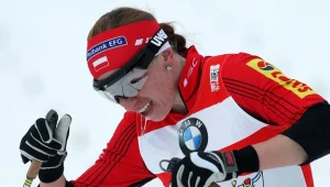 Justyna Kowalczyk podczas biegu sprinterskiego na 3,3 km w Toblach