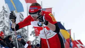 Justyna Kowalczyk na trasie sprintu podczas Tour de Ski