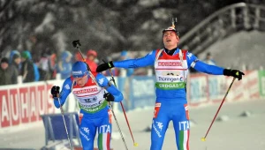 Włoska sztafeta biathlonowa sprawiła ogromną niespodziankę wygrywając zawody Pucharu Świata