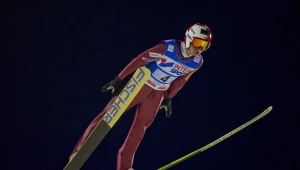 Kamil Stoch na skoczni w Lahti