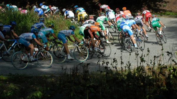 Filippo Pozzato z grupy Liquigas został zwycięzcą IV etapu 64 Tour de Pologne z Dzierżoniowa do Jeleniej Góry. Nowym liderem został kolega Pozzato z zespołu Antonio Fischer. Fot. Wojtek Szabelski
