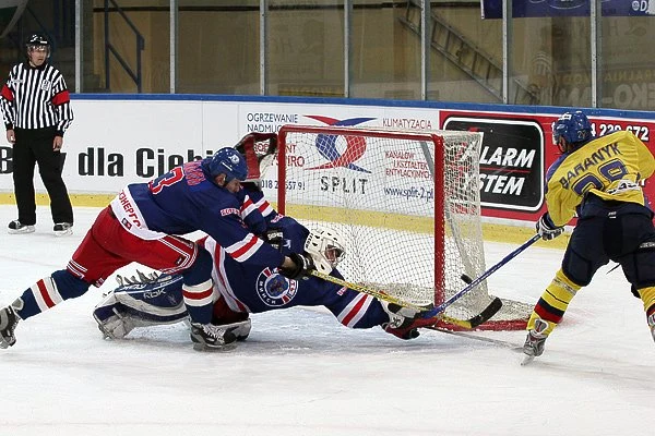 Hokeiści Junost Mińsk rozbili w Nowym Targu Wojasa/Podhale 8:3 w spotkaniu, które decydowało o awansie  Polaków do półfinału Pucharu Kontynentalnego,FOT.Tadeusz Bącal