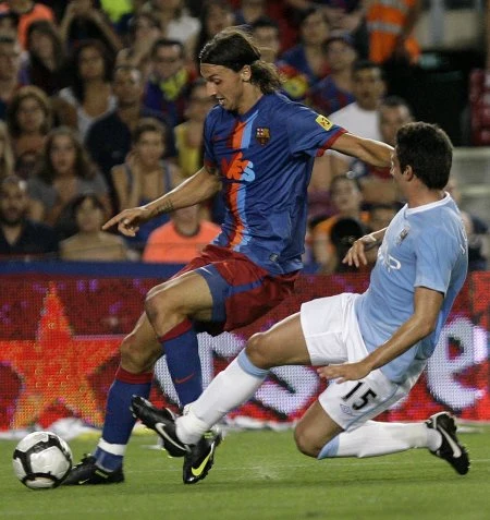 Podopieczni Josepa Guardioli ulegli na Camp Nou 0:1 Manchesterowi City.