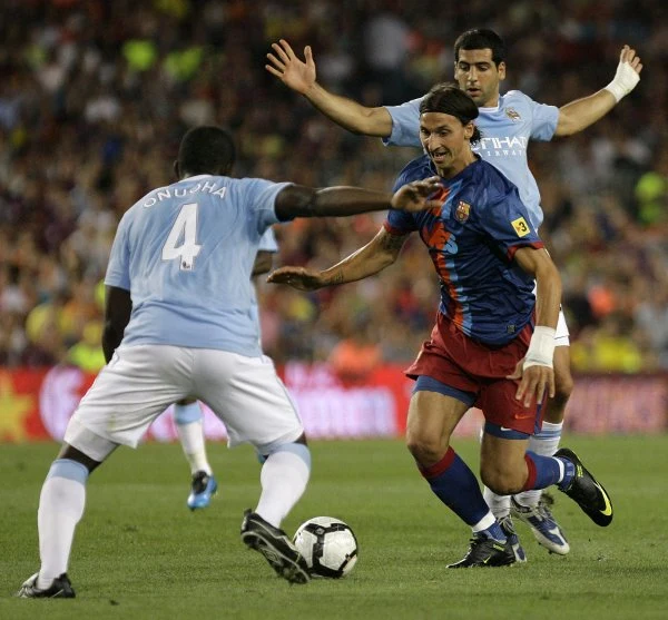 Podopieczni Josepa Guardioli ulegli na Camp Nou 0:1 Manchesterowi City.