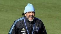 Trener Argentyny Diego Maradona znany jest ze swoich ekscentrycznych zachowań. Nie inaczej było podczas jednego z treningów w RPA