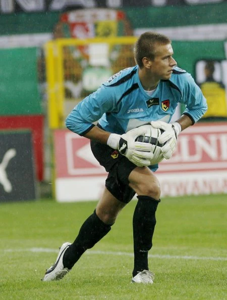 Grzegorz Sandomierski, bramkarz Jagiellonii Grzegorz Sandomierski, bramkarz Jagiellonii