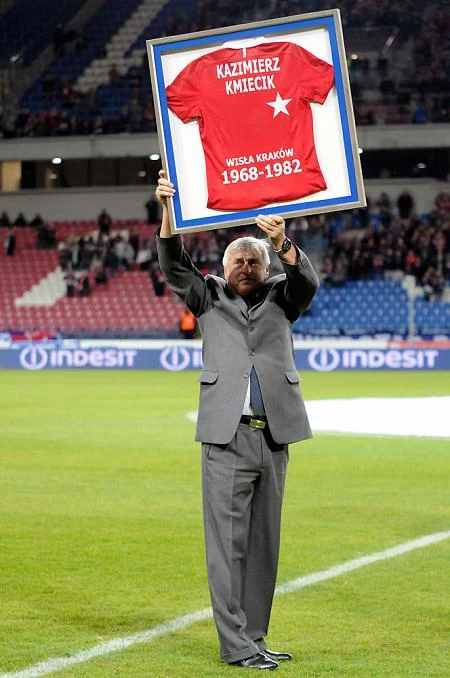 Bohater wieczoru - najlepszy strzelec Wisły, Kazimierz Kmiecik.