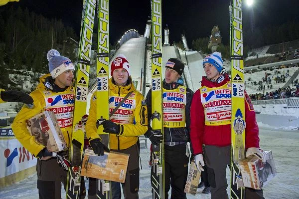 Austriacy (od lewej): Andreas Kofler, Thomas Morgenstern, Martin Koch i Gregor Schlierenzauer