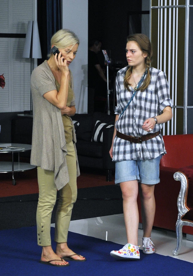 Małgorzata Foremniak z córką Olą