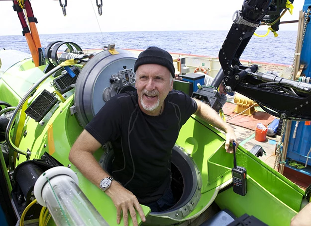 James Cameron w specjalnie zaprojektowanym okręcie podwodnym