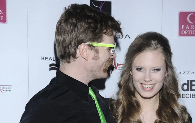 Julia Pietrucha z ukochanym, Ianem Dowem. Julia Pietrucha z ukochanym, Ianem Dowem.