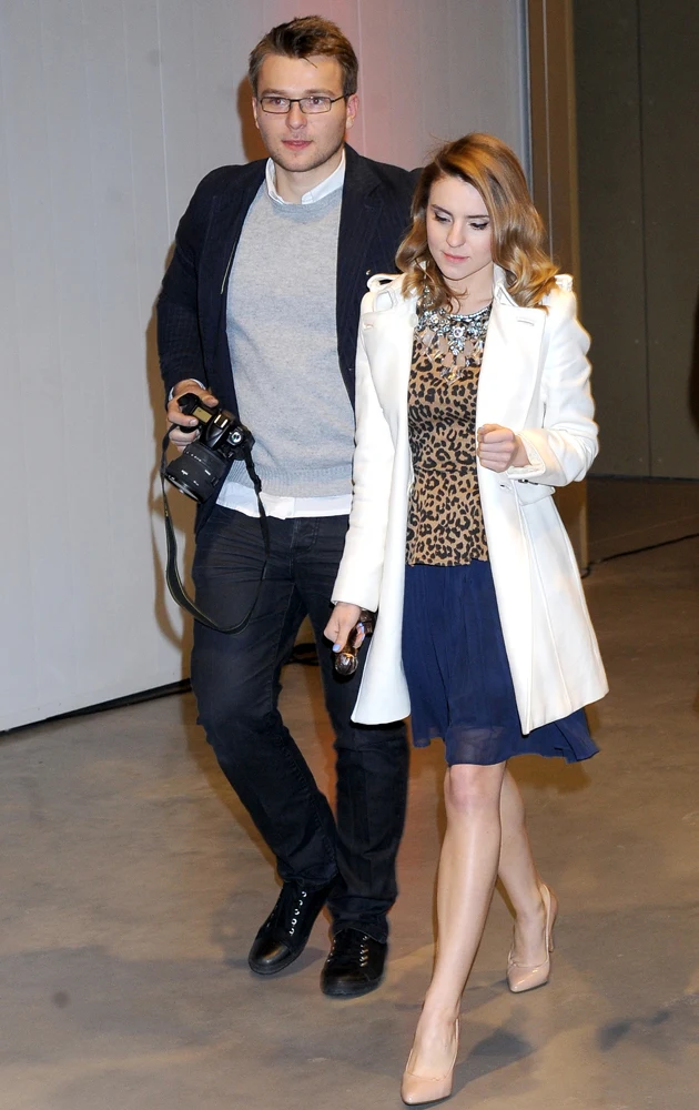 Kasia Tusk ze swoim chłopakiem Staszkiem Kasia Tusk ze swoim chłopakiem Staszkiem