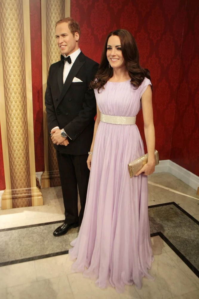 Figury Williama i Kate w muzeum Madame Tussauds w Nowym Jorku