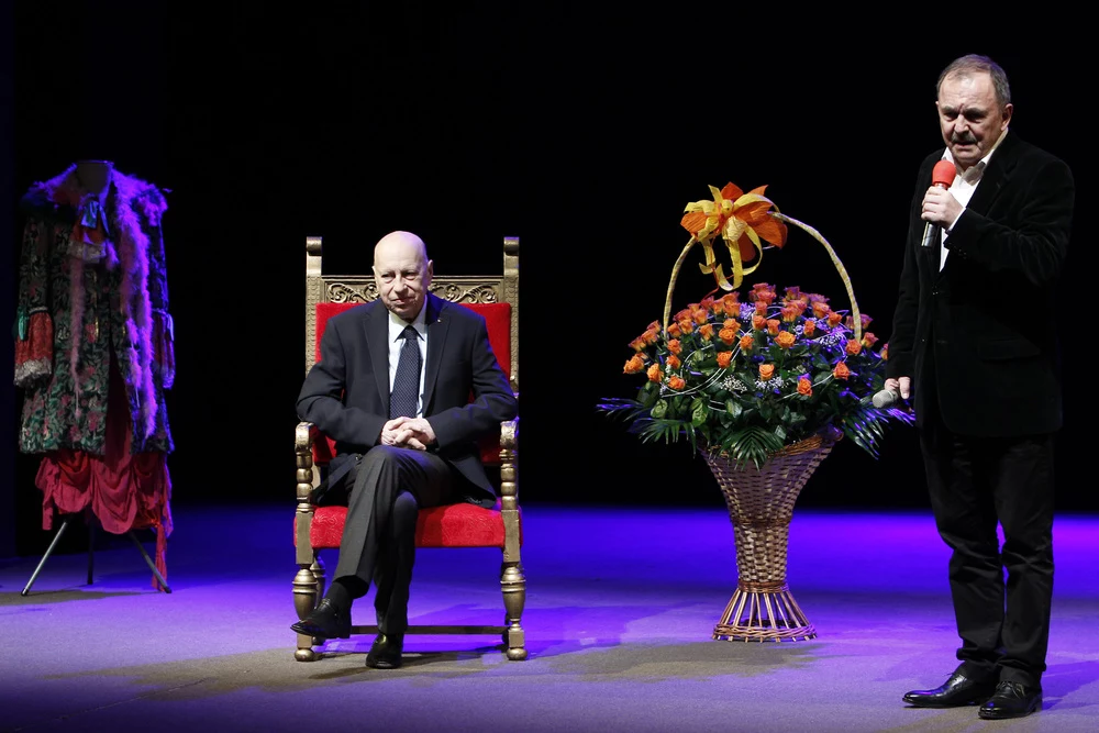 Jerzy Stuhr i Jacek Strama