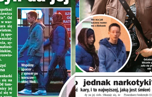 Edyta Bartosiewicz z synem Aleksem Edyta Bartosiewicz z synem Aleksem